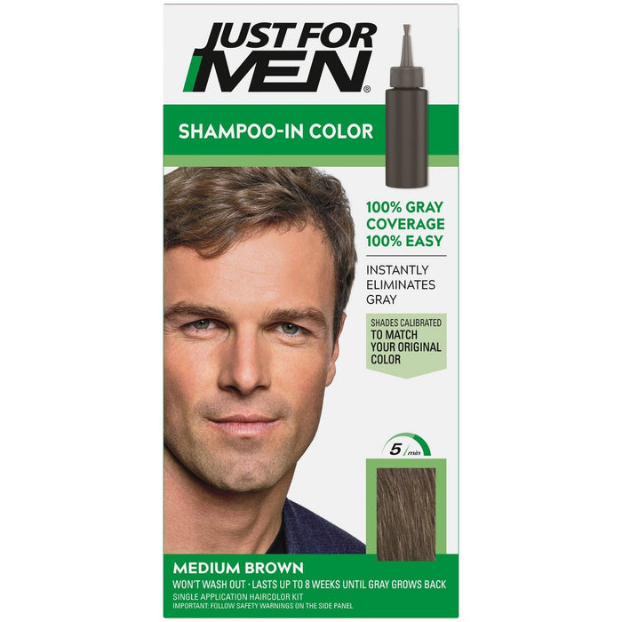 Just For Men Shampoo In Medium Brown H-36