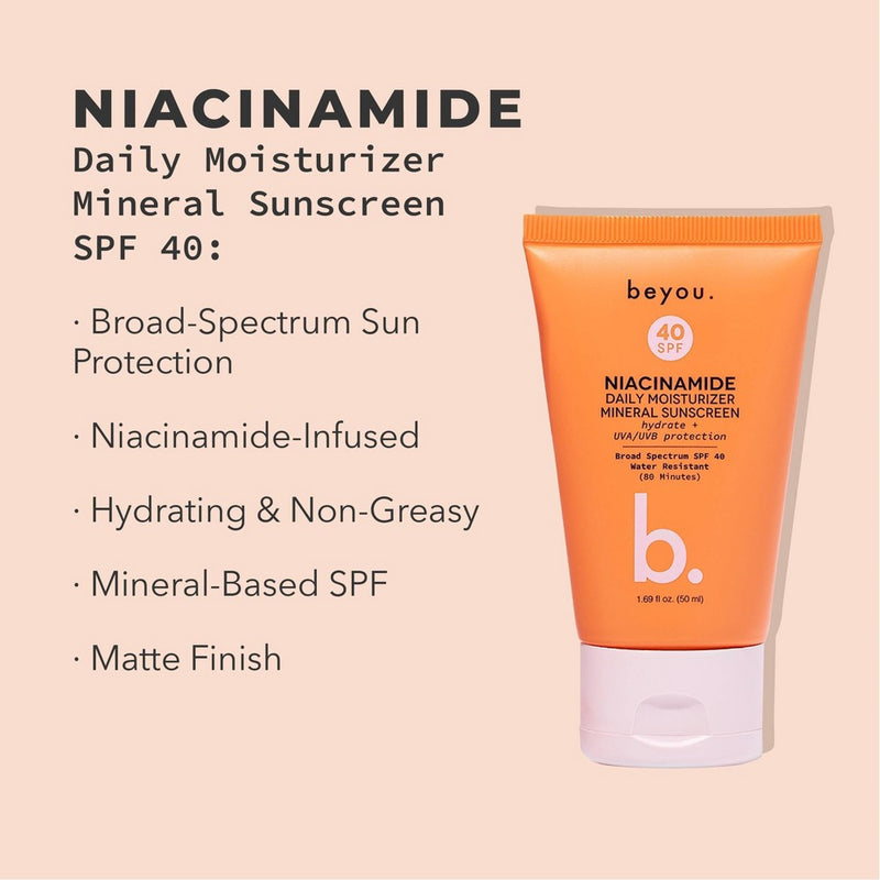 Beyou. Daily Moisturizer Mineral Face Sunscreen - SPF 40 - 1.69 fl oz