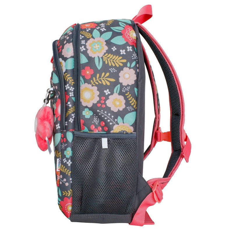 Crckt Kids' 16.5" Backpack - Gray Floral