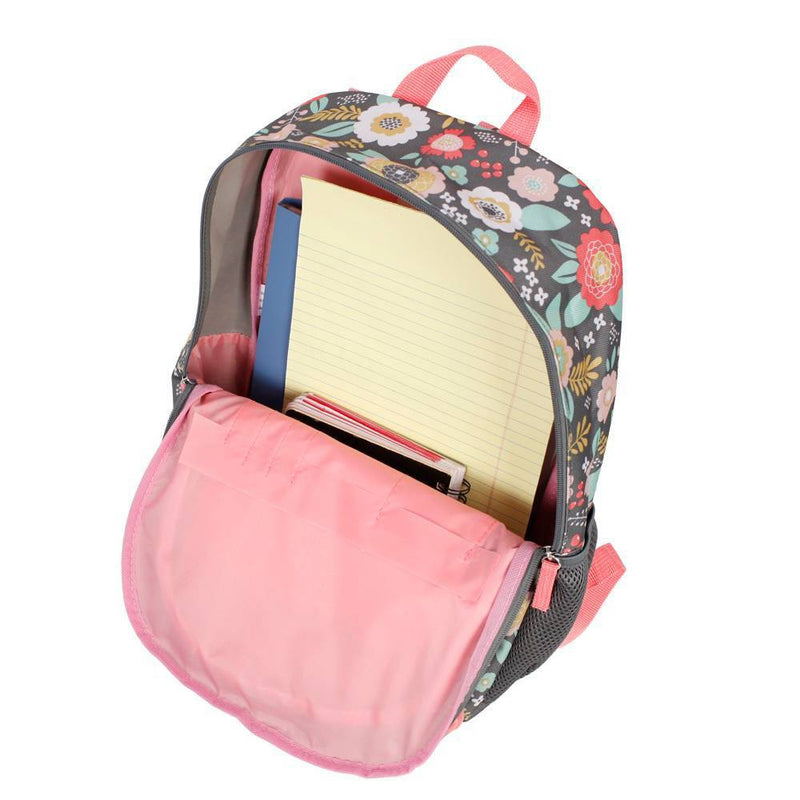 Crckt Kids' 16.5" Backpack - Gray Floral