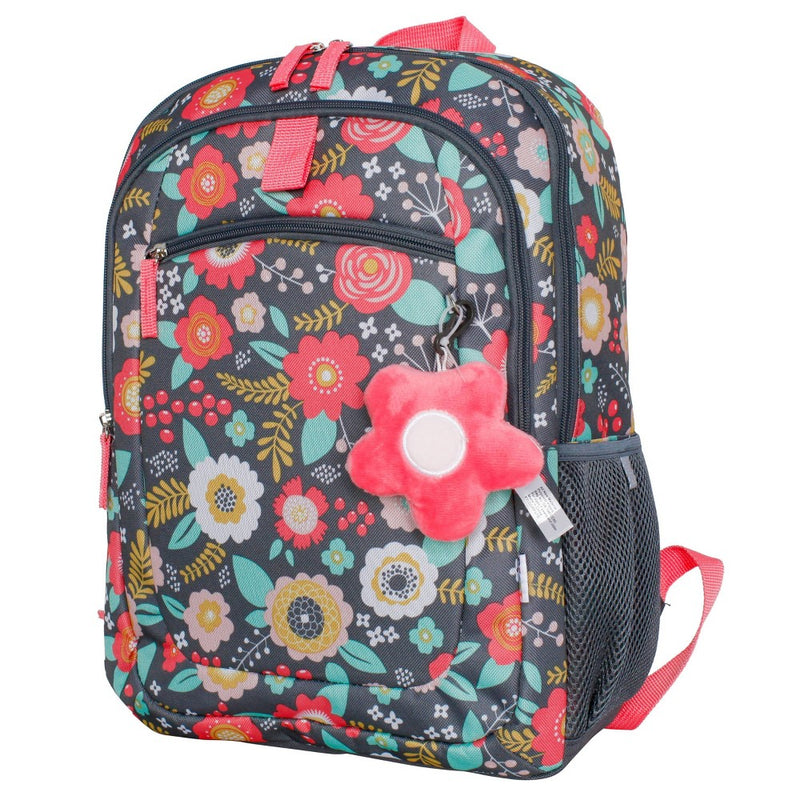 Crckt Kids' 16.5" Backpack - Gray Floral
