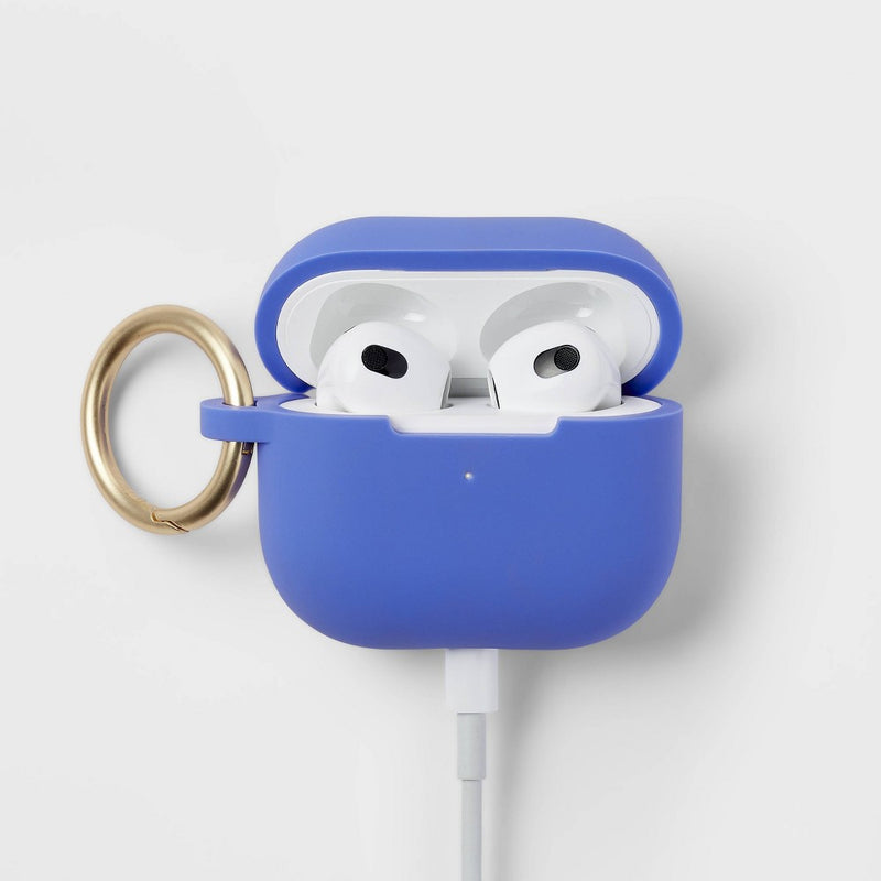 Apple AirPods 3rd Generation Silicone Case with Clip - heyday Space Blue