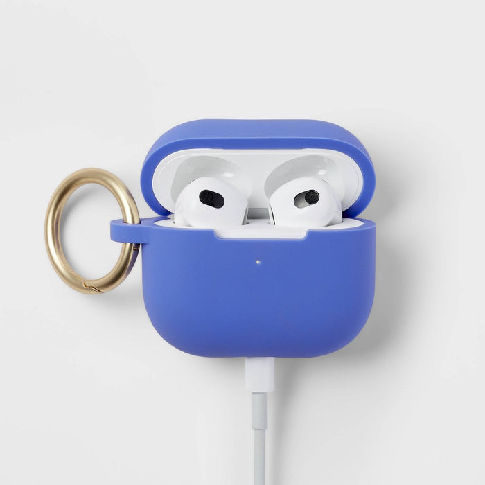 Apple AirPods 3rd Generation Silicone Case with Clip - heyday Space Blue