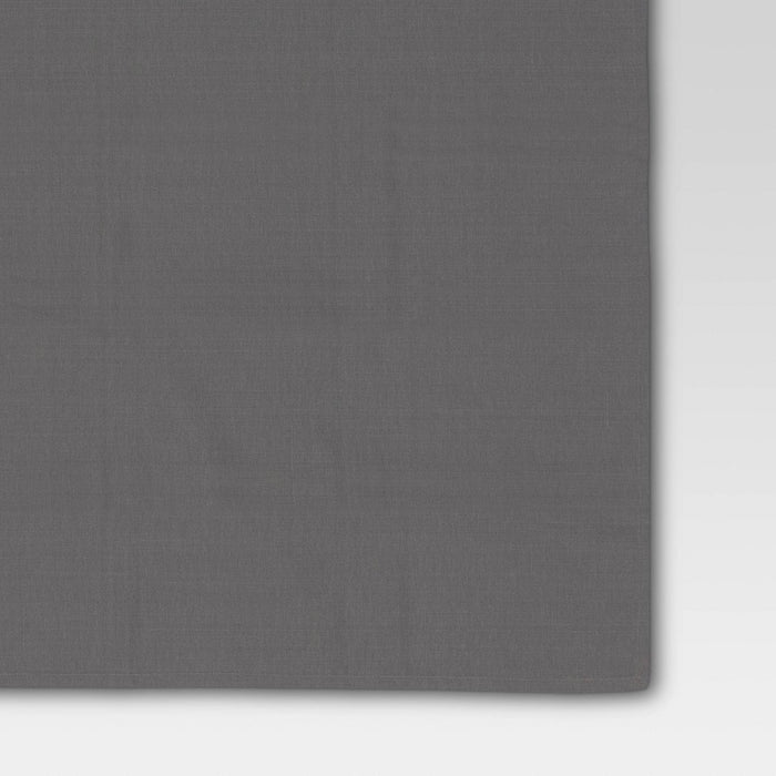 104" x 60" Solid Tablecloth Gray - Threshold