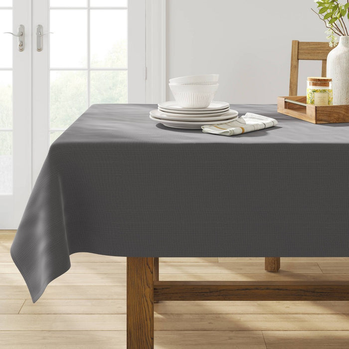 104" x 60" Solid Tablecloth Gray - Threshold