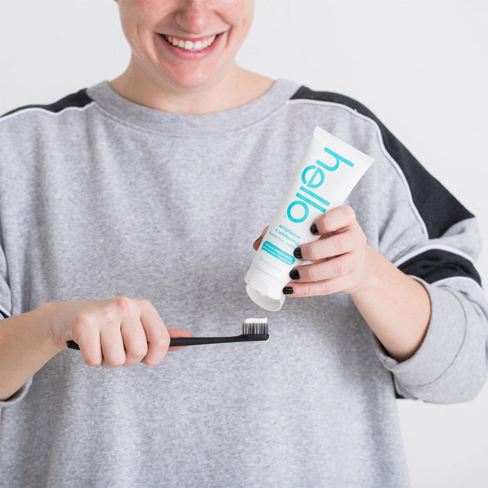 hello Antiplaque and Whitening Fluoride-Free Toothpaste - 4.7oz