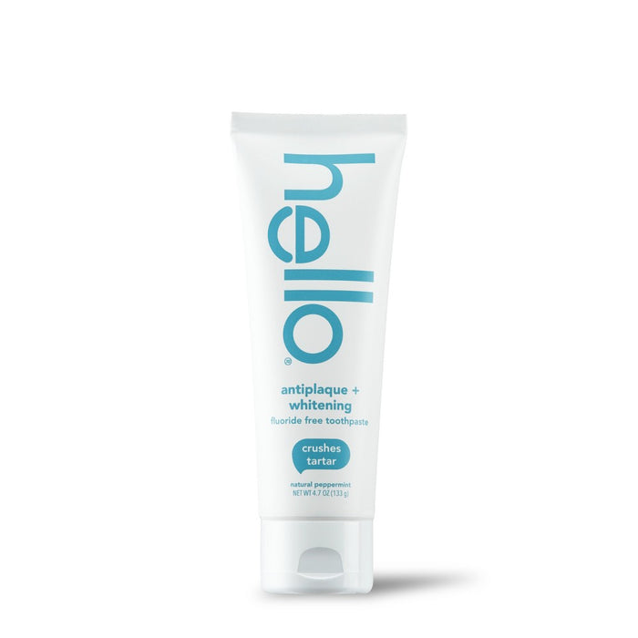 hello Antiplaque and Whitening Fluoride-Free Toothpaste - 4.7oz