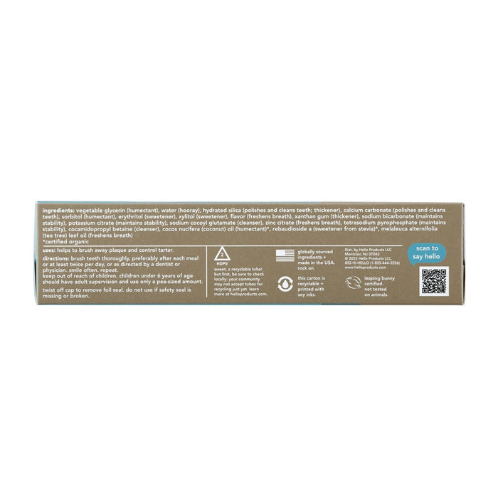 hello Antiplaque and Whitening Fluoride-Free Toothpaste - 4.7oz
