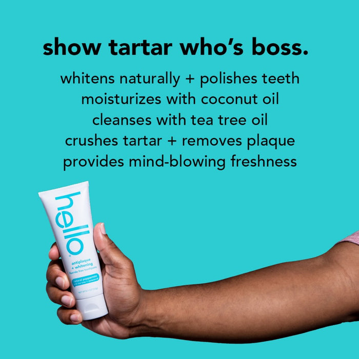 hello Antiplaque and Whitening Fluoride-Free Toothpaste - 4.7oz