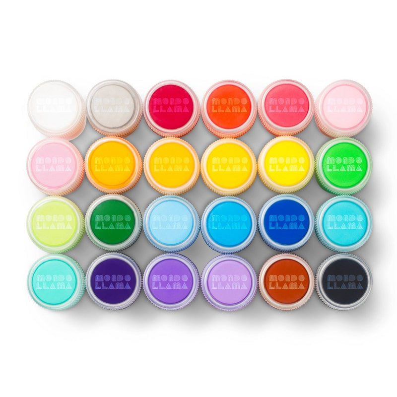 24ct Acrylic Paint Set Classic Colors - Mondo Llama