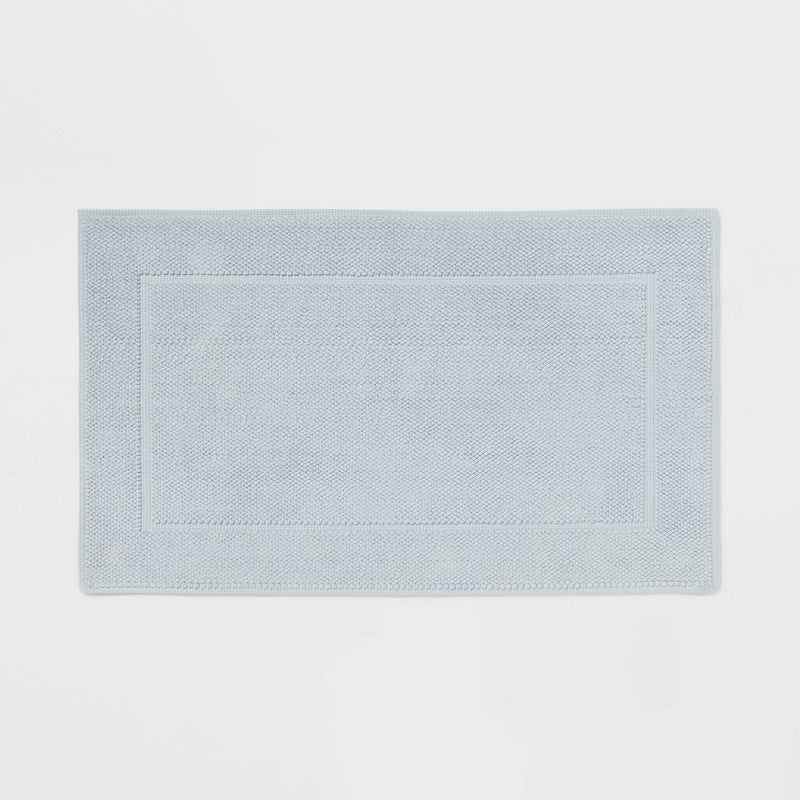 21"x34" Spa Plush Bath Mat Light Blue - Threshold