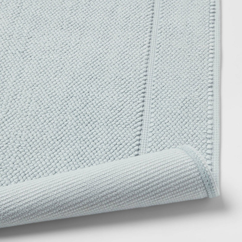 21"x34" Spa Plush Bath Mat Light Blue - Threshold