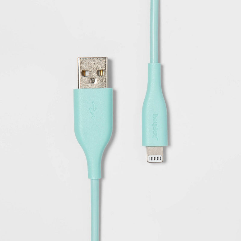 3' Lightning to USB-A Round Cable - heyday Spring Teal
