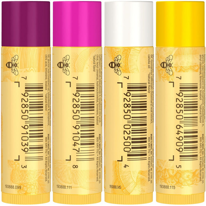 Burt's Bees Lip Balm - Tropical Fruit - 4ct
