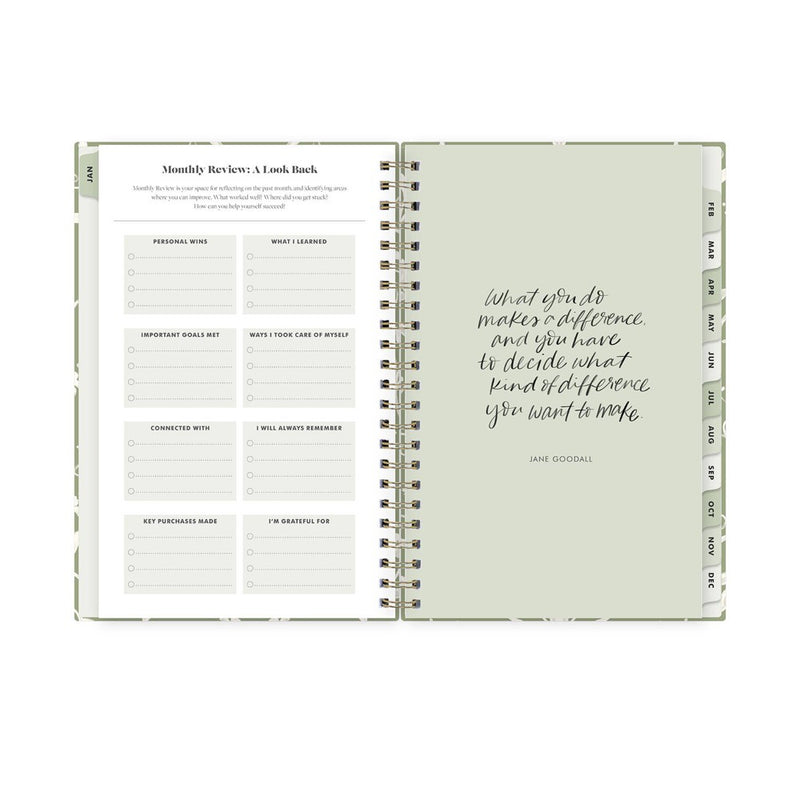 The Everygirl x Day Designer 2024 Planner 5"x8" Weekly/Monthly Folknight Sage