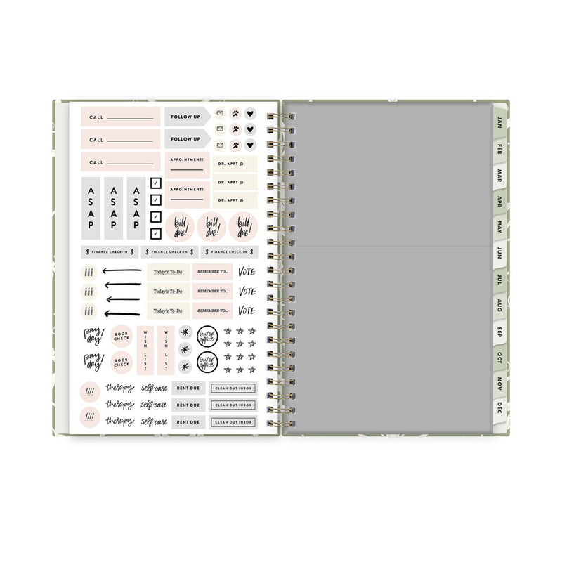 The Everygirl x Day Designer 2024 Planner 5"x8" Weekly/Monthly Folknight Sage