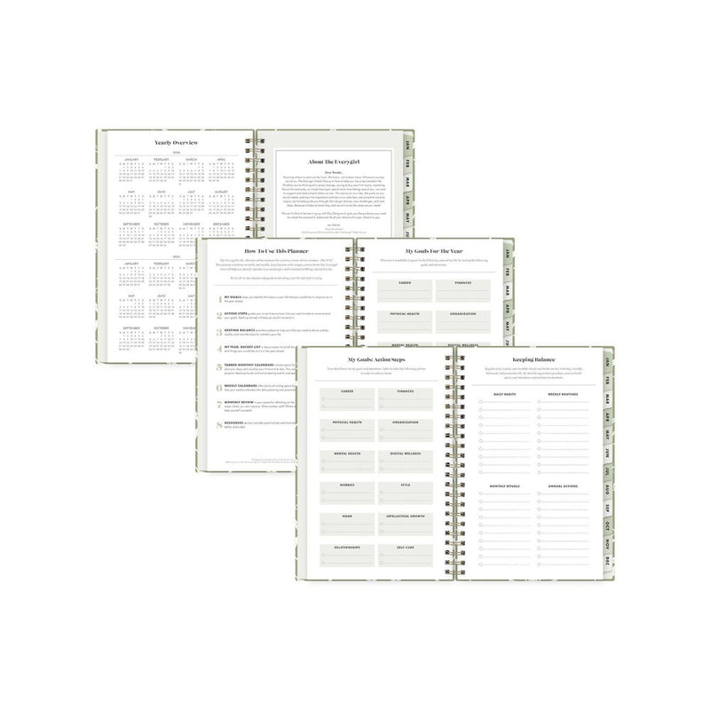 The Everygirl x Day Designer 2024 Planner 5"x8" Weekly/Monthly Folknight Sage