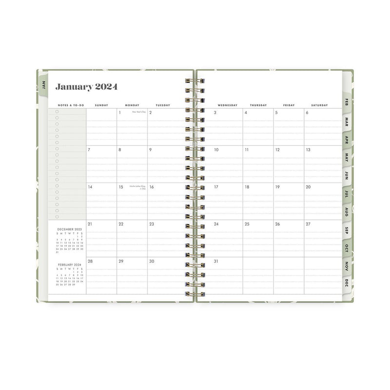 The Everygirl x Day Designer 2024 Planner 5"x8" Weekly/Monthly Folknight Sage