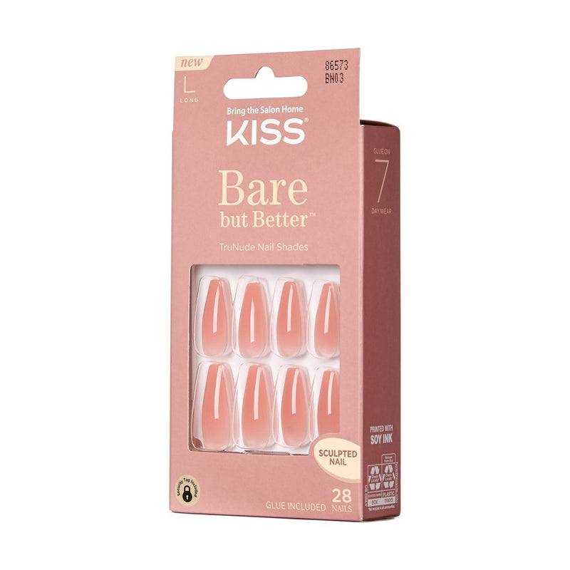 KISS Bare But Better TruNude Fake Nails - Nude Glow - 28ct