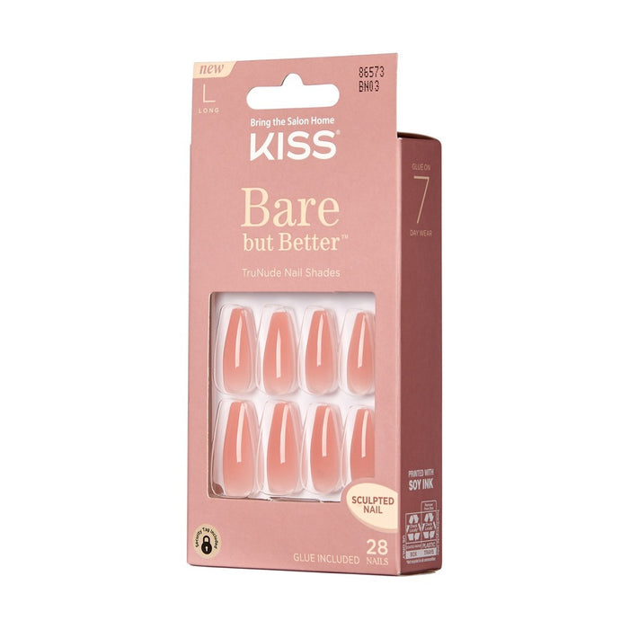 KISS Bare But Better TruNude Fake Nails - Nude Glow - 28ct