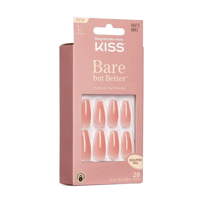 KISS Bare But Better TruNude Fake Nails - Nude Glow - 28ct