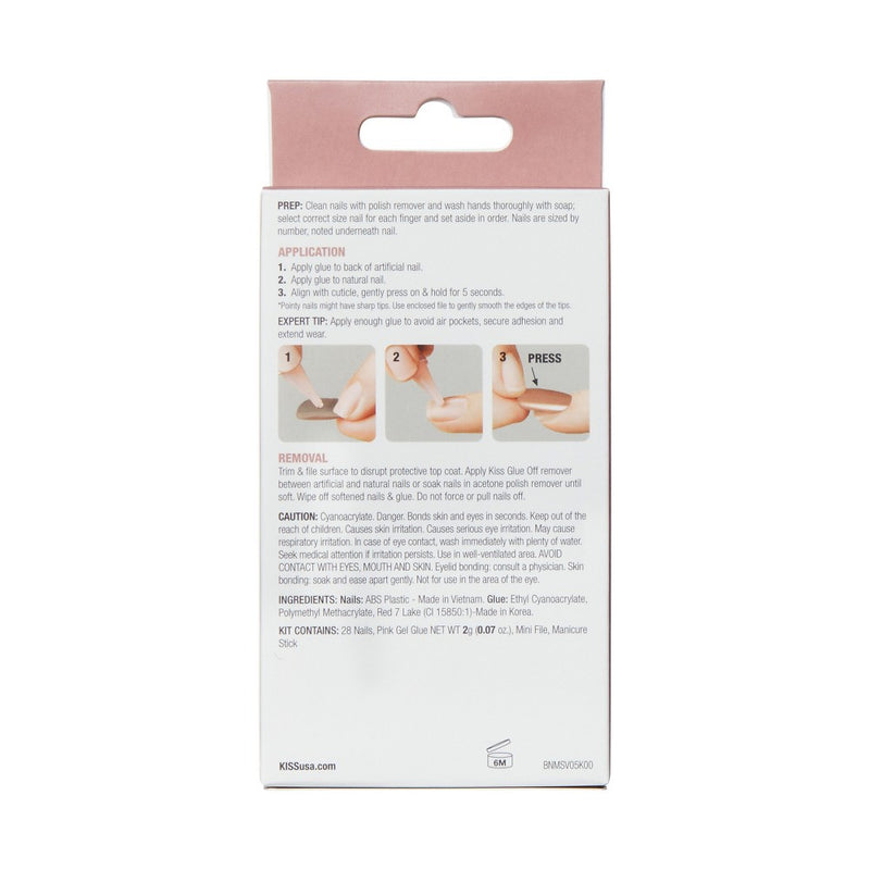 KISS Bare But Better TruNude Fake Nails - Nude Glow - 28ct