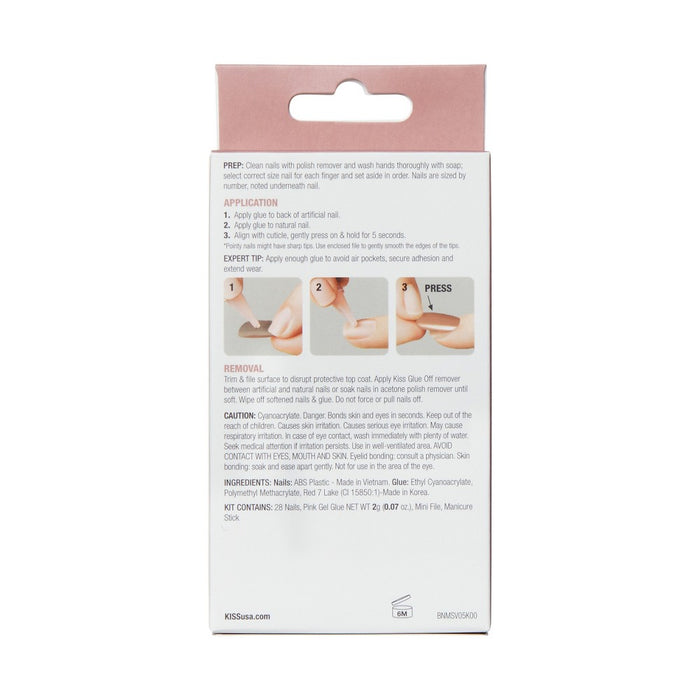 KISS Bare But Better TruNude Fake Nails - Nude Glow - 28ct