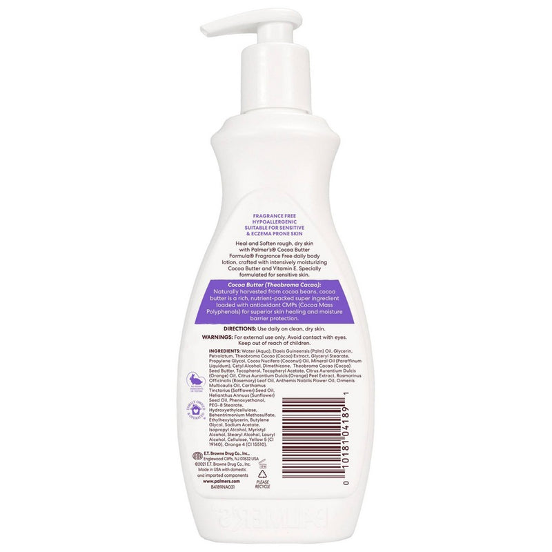 Palmers Cocoa Butter Formula Fragrance Free Body Lotion - 13.5 fl oz/1pk