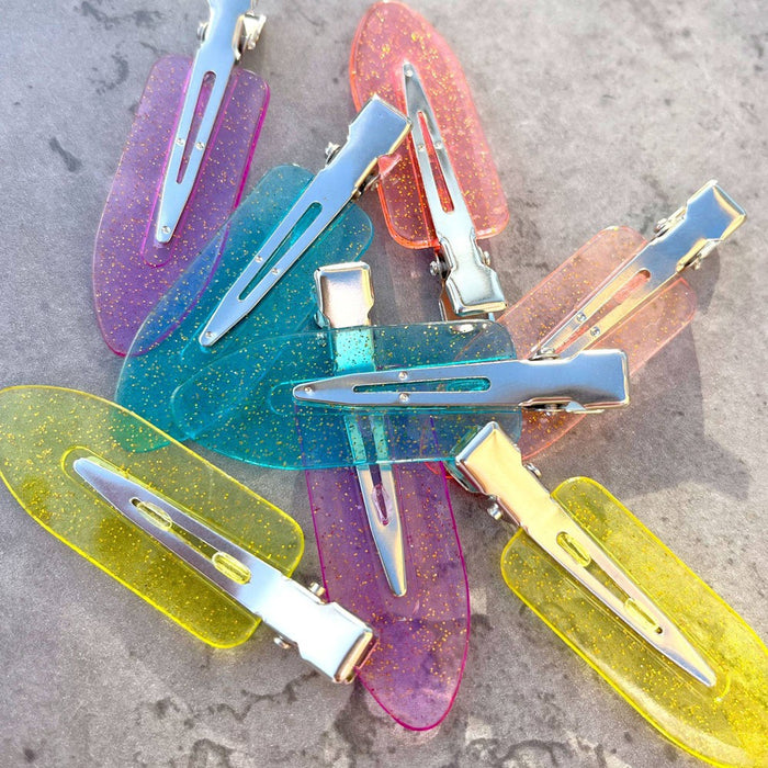 Holler and Glow Creaseless Hair Clips - Mixed Pastel - 8ct