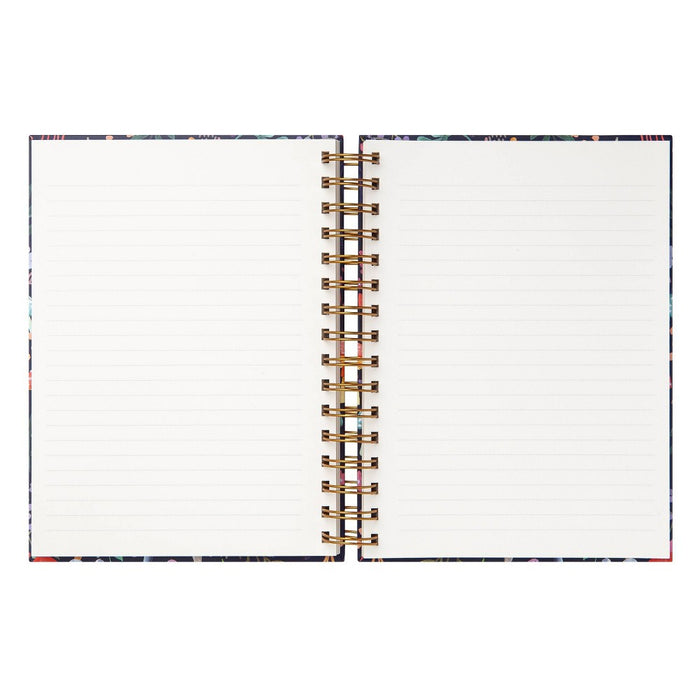 Blank Journal 6"x8" Hard Cover Mushrooms Navy - greenroom