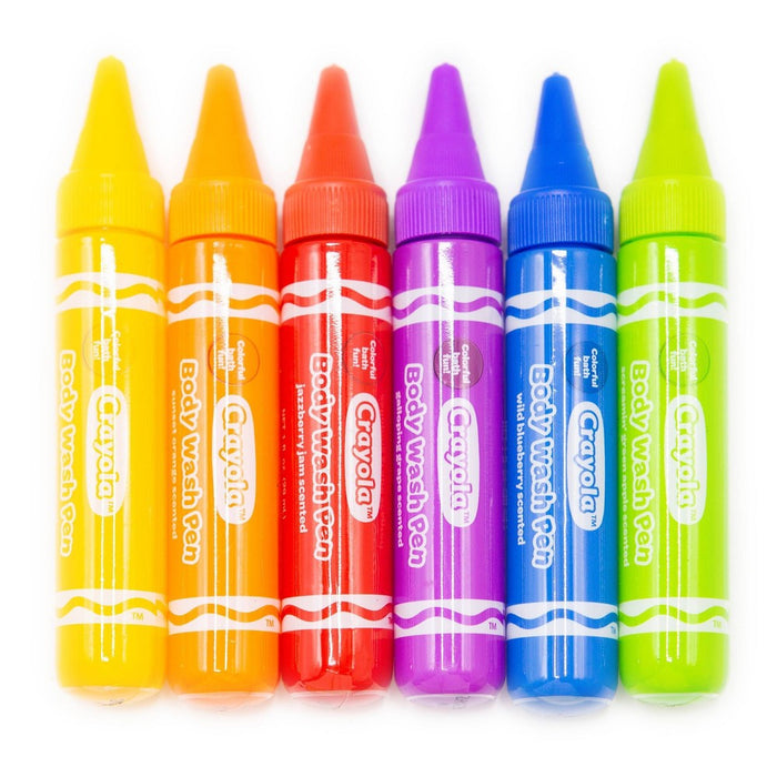 6ct Crayola Body Wash Bath Pens - Unscented - 3pk/6 fl oz
