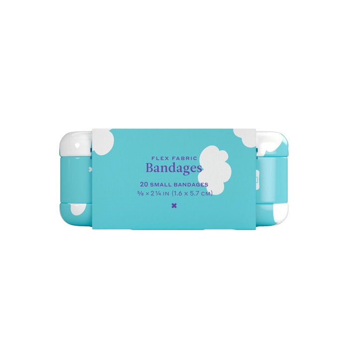 Welly Kid's Mini Flex Fabric Bandages - Clouds - 20ct