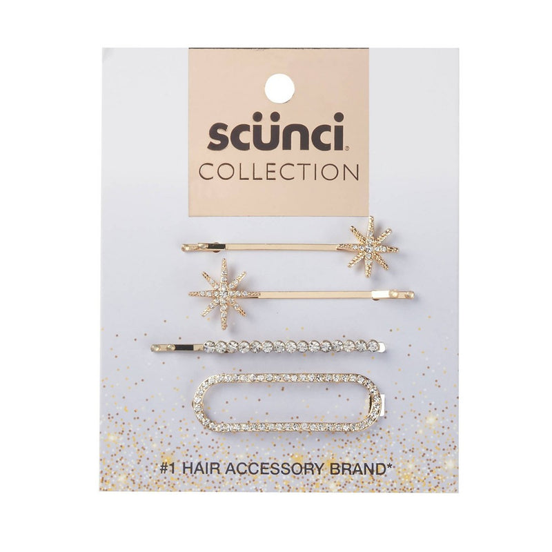 scunci Collection Embellished Bobby Pins - 4ct