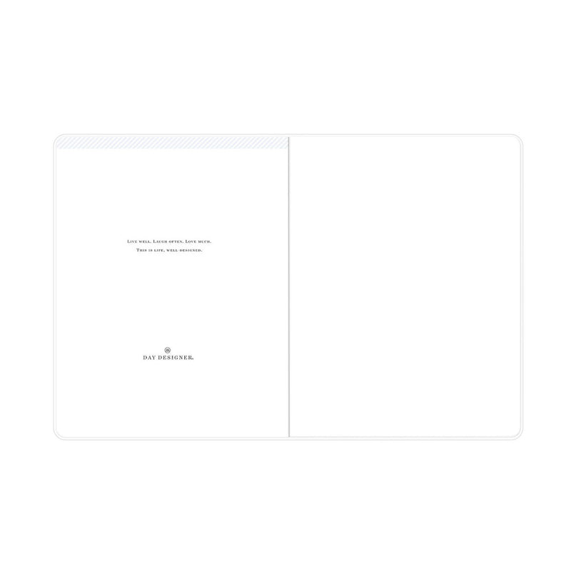 Day Designer 2024 Planner 8.5"x11" Monthly Clear Cover Swiss Dot Periwinkle