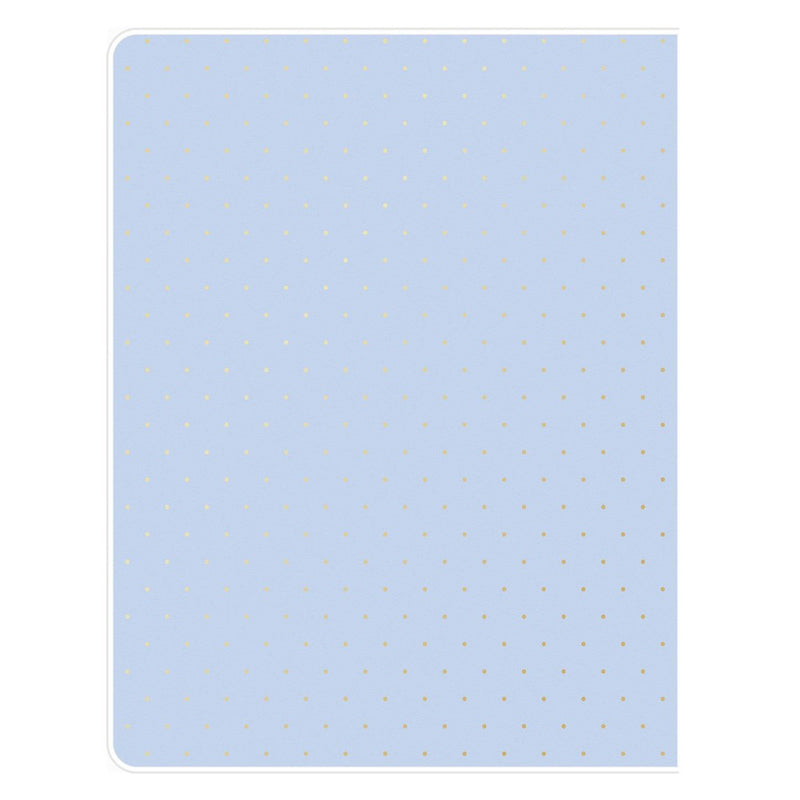 Day Designer 2024 Planner 8.5"x11" Monthly Clear Cover Swiss Dot Periwinkle