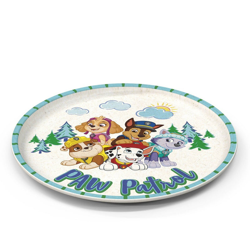 Zak Designs 'PAW Patrol' 2pk 8" Melamine Bamboo Dining Plate Set