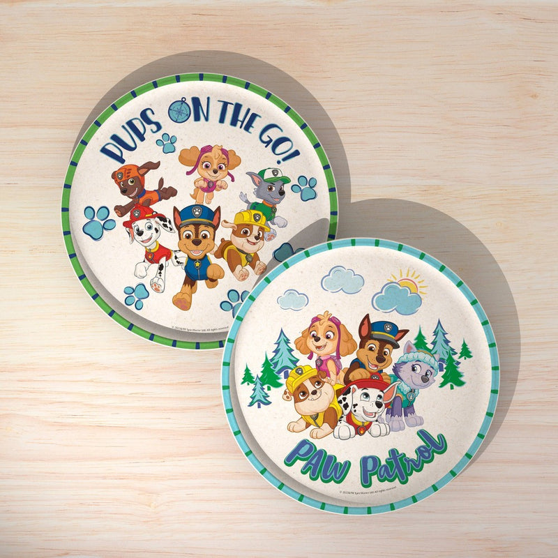 Zak Designs 'PAW Patrol' 2pk 8" Melamine Bamboo Dining Plate Set