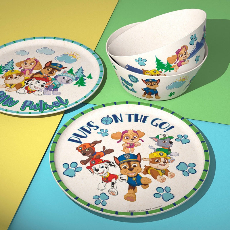 Zak Designs 'PAW Patrol' 2pk 8" Melamine Bamboo Dining Plate Set