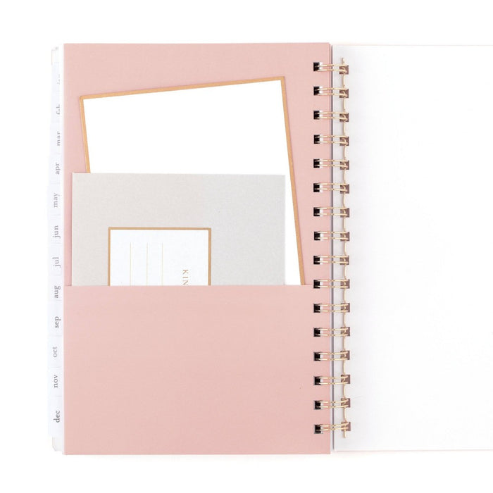 Sugar Paper Essentials 2024 Planner 8.5"x6.5" Weekly/Monthly Frosted Pink