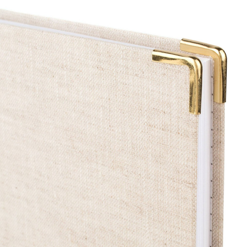 Sugar Paper Essentials 2024 Planner 10.125"x8.125" Weekly/Monthly Flax Cream Fabric