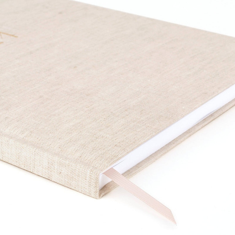 Sugar Paper Essentials 2024 Planner 10.125"x8.125" Weekly/Monthly Flax Cream Fabric