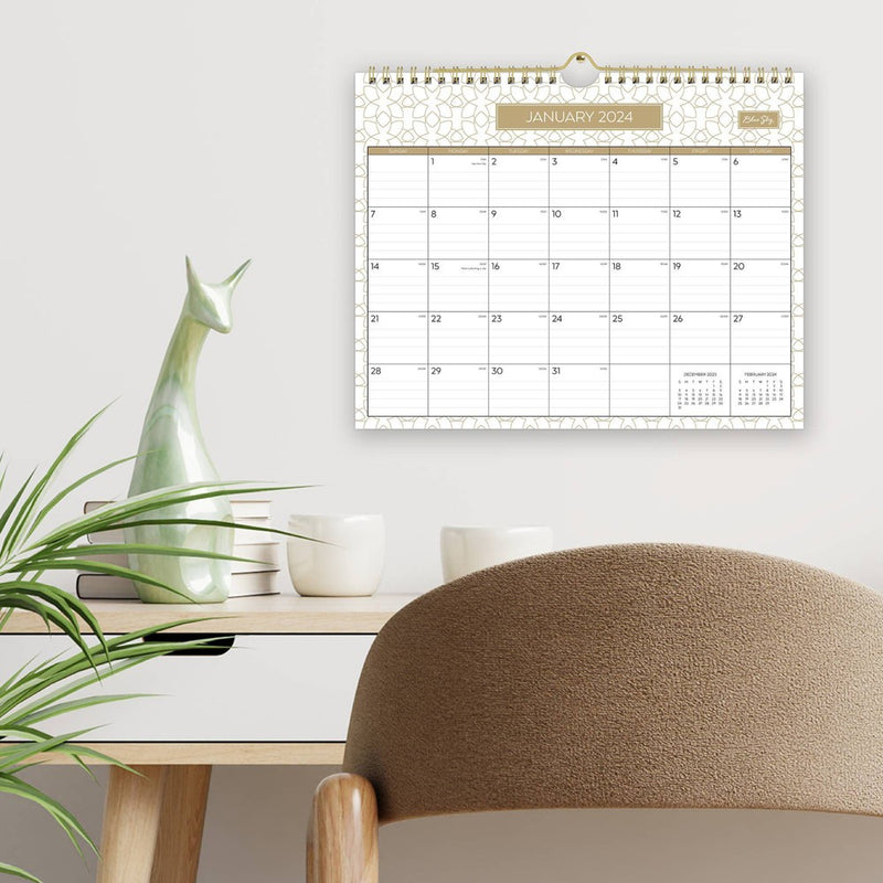 Blue Sky 2024 Wall Calendar 11"x8.75" North