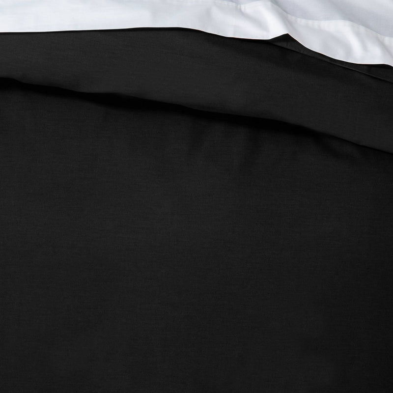 Twin/Twin Extra Long Easy-Care Duvet Cover & Sham Set Black - Room Essentials
