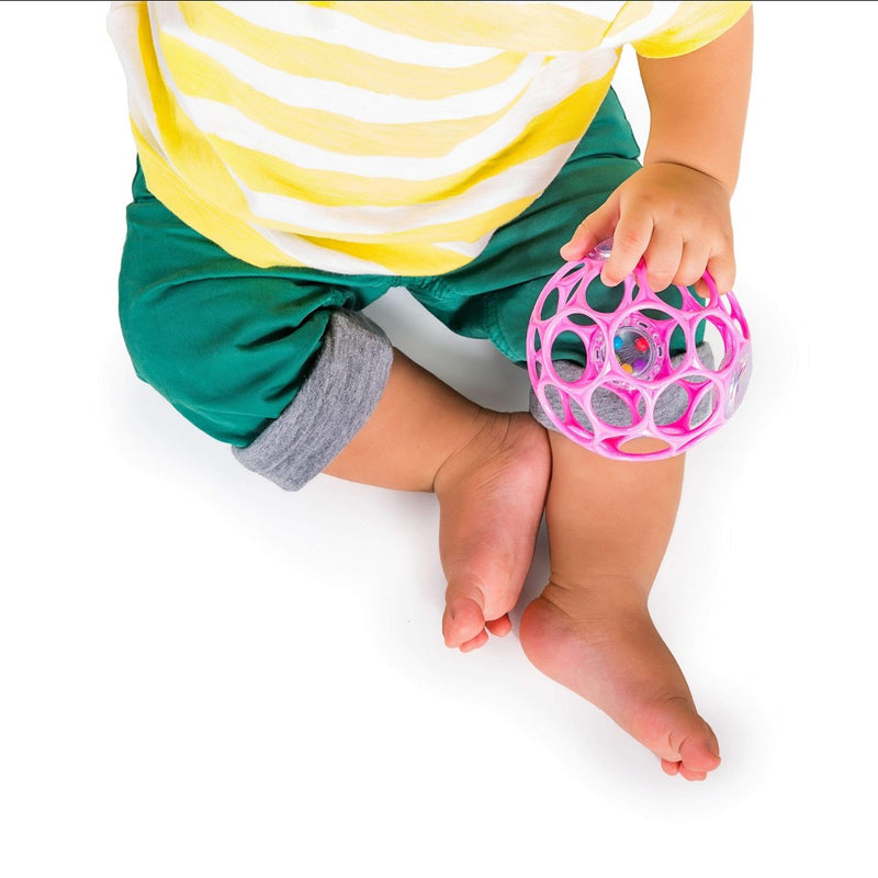 Oball Toy Ball Rattle - Pink