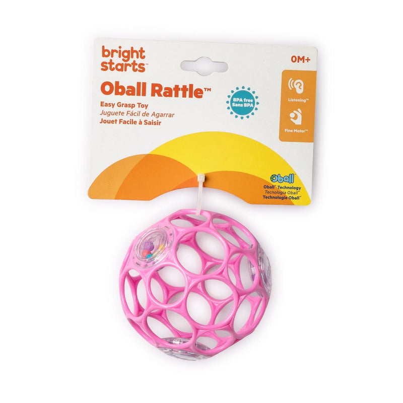Oball Toy Ball Rattle - Pink