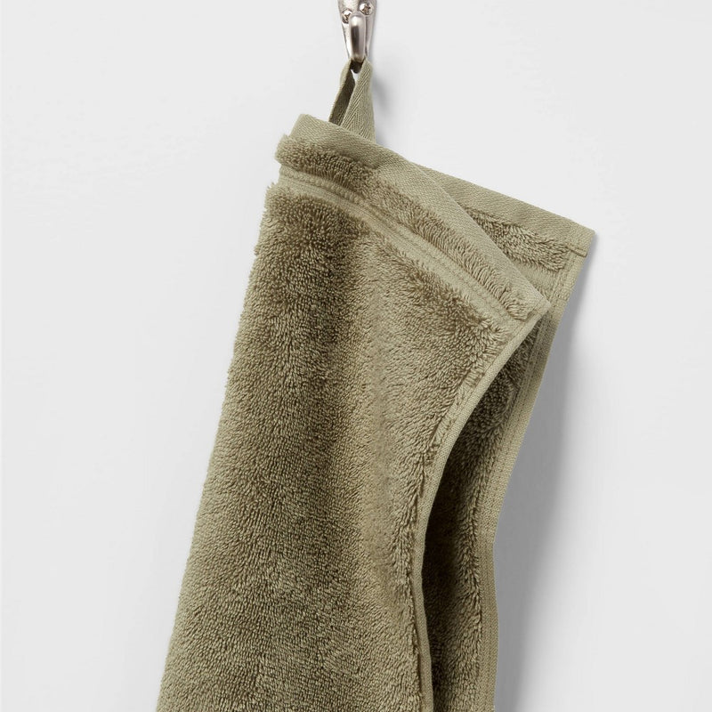 Total Fresh Antimicrobial Washcloth Olive Green - Threshold