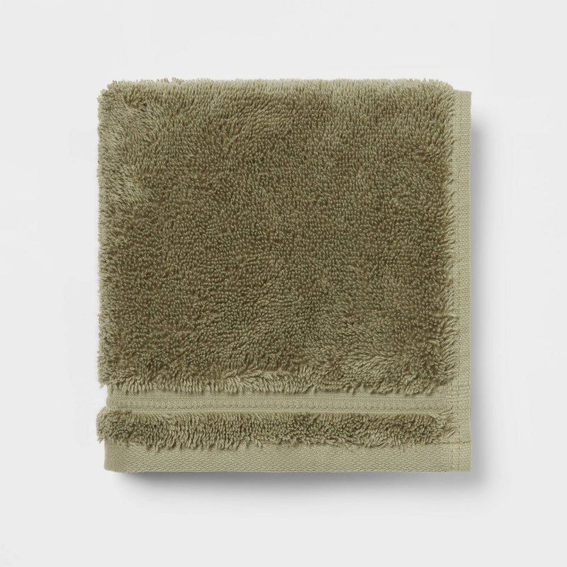 Total Fresh Antimicrobial Washcloth Olive Green - Threshold