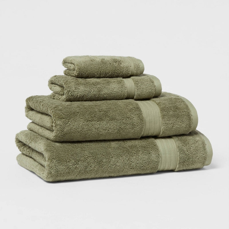 Total Fresh Antimicrobial Washcloth Olive Green - Threshold
