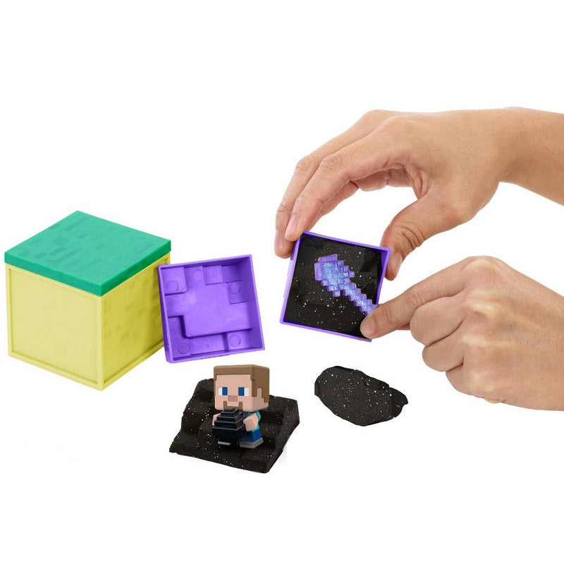 Minecraft Mini Mining Steve with Dragon Egg Figure