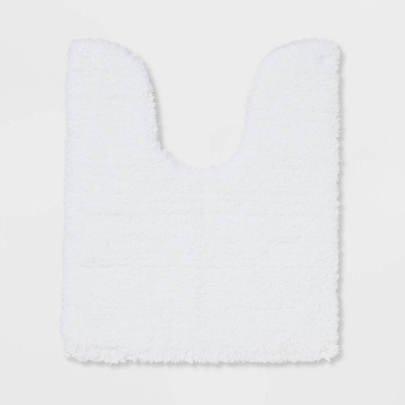 Spa Plush Contour Bath Rug White - Threshold